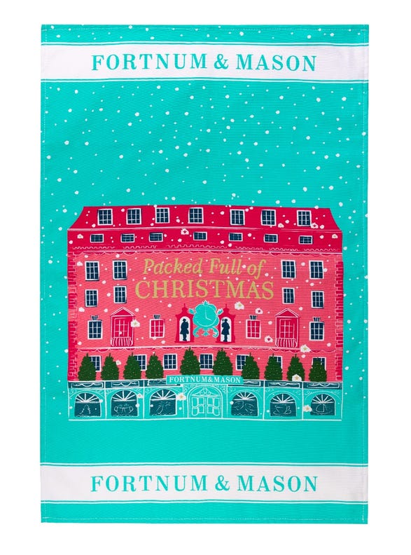 Fortnum & Mason フォートナム＆メイソン ピカデリー・ハウス 限定 クリスマス ストア ビルディング ナイルの水色 ティータオ