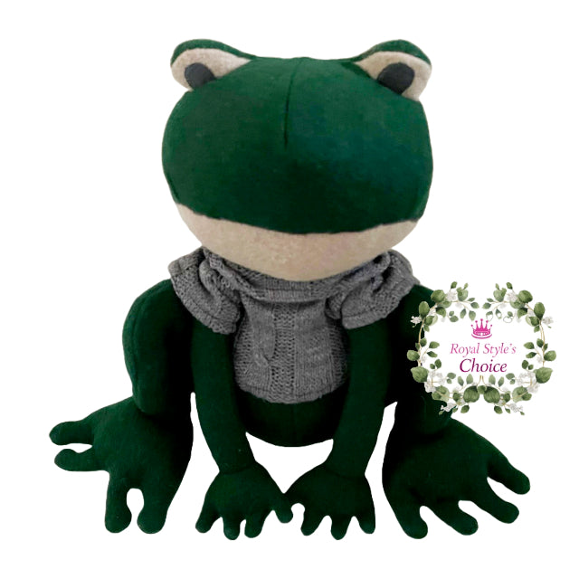 John Lewis ジョンルイス セーターがキュート 無事帰るのを待ってます！ カエル 蛙 おしゃれ ドアストッパー ドアストップ 置物 shop royal style