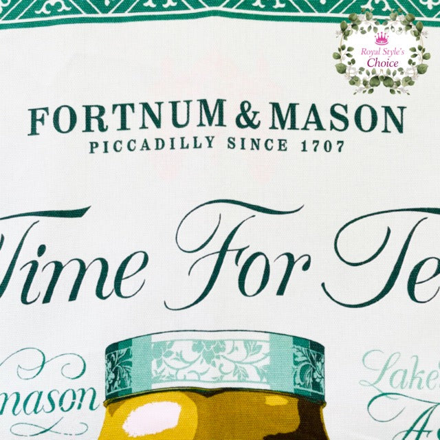 Fortnum & Mason フォートナム & メイソン フォートナムズ・ファイン・ブレンド エレガントな紅茶デザイン コットン ティータ