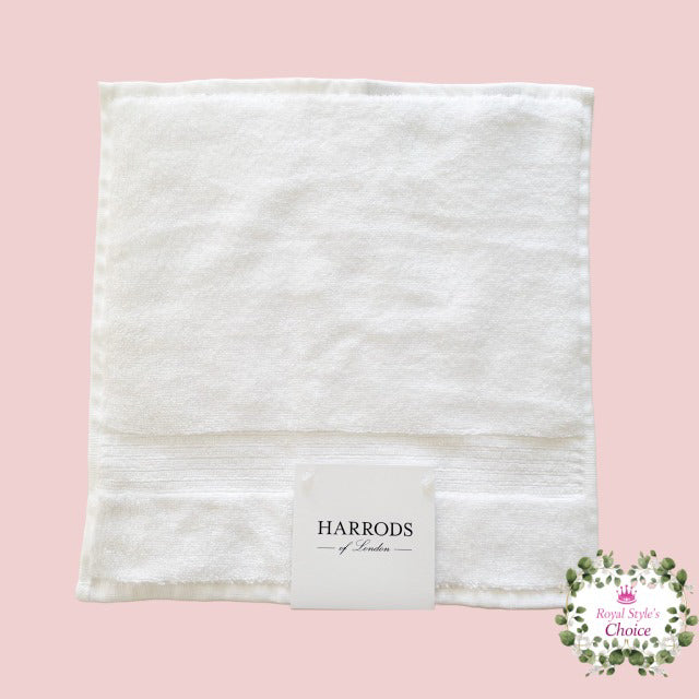 ☆セール☆Harrods ハロッズ ふかふか ハイドロコットン フェイスクロス ハンドタオル 30cm x 30cm