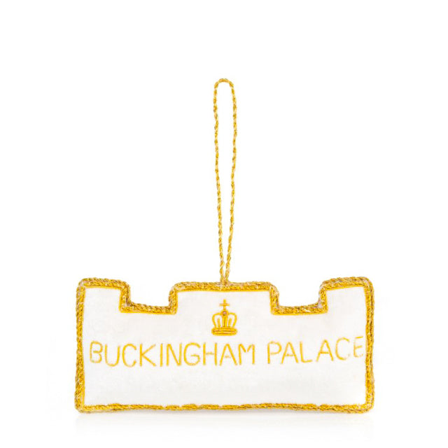 英国 ロイヤルコレクション バッキンガム宮殿 クリスマスの飾り付けがされたファサード クリスマス デコレーション オーナメント