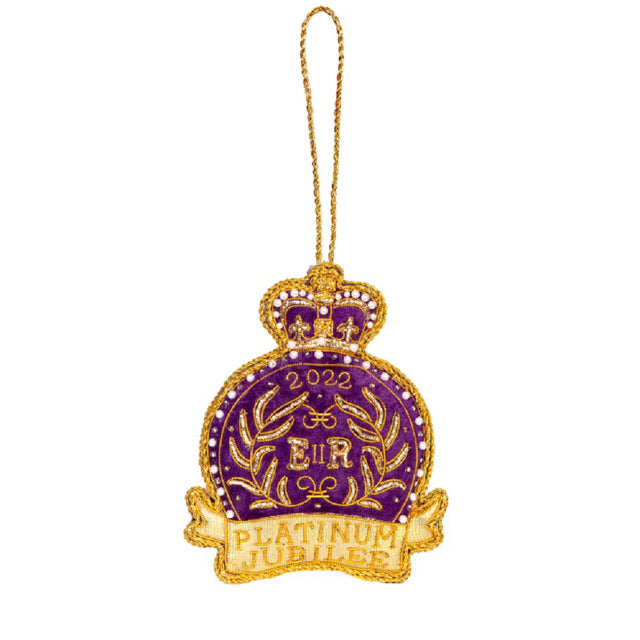 ☆訳あってお買い得☆英国 バッキンガム宮殿 エリザベス女王 プラチナジュビリー 在位70周年 記念 デコレーション オーナメント 紋章