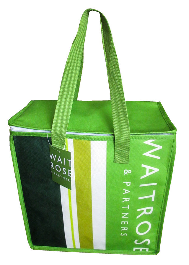Waitrose ウェイトローズ リサイクルペットボトルでできた 軽量 耐重量10kg 不織布 ミディアム クーラーバッグ 保冷 エコバッグ –  shop royal style
