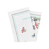 Fortnum & Mason フォートナム＆メイソン ピカデリー・ハウス クリスマス ストア ビルディング &ナイルの水色 ストライプ マグカップ ファインボーンチャイナ 陶磁器 英国製 ＆ ワイルドガーデン ティータオル ３点セット