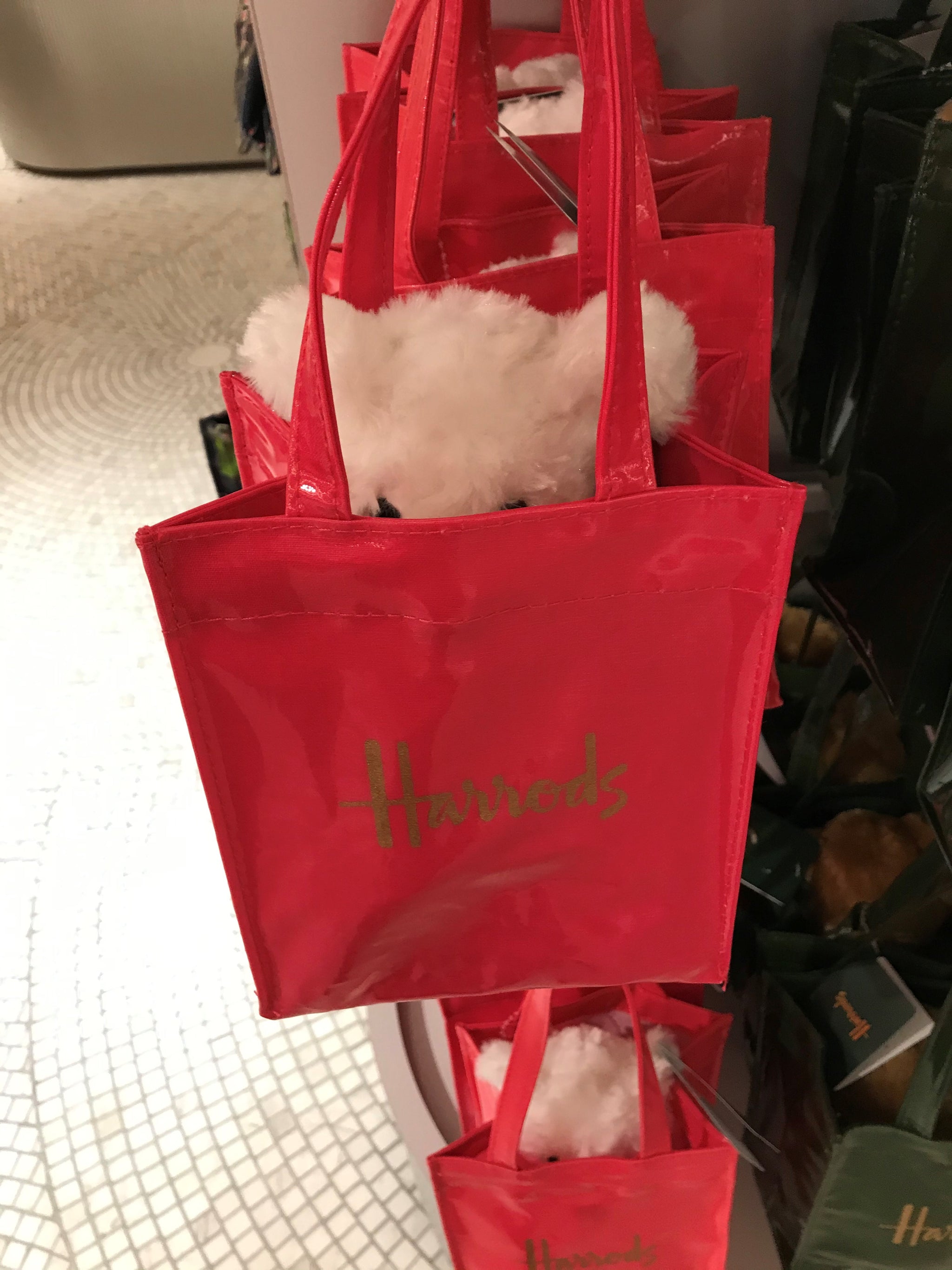 Harrods - ハロッズ！ロンドン新作！ミニバッグとベアのセット！ピンク1点 新品未使用 Harrods - ハロッズ！ロンドン新作！ミニバッグとベアのセット