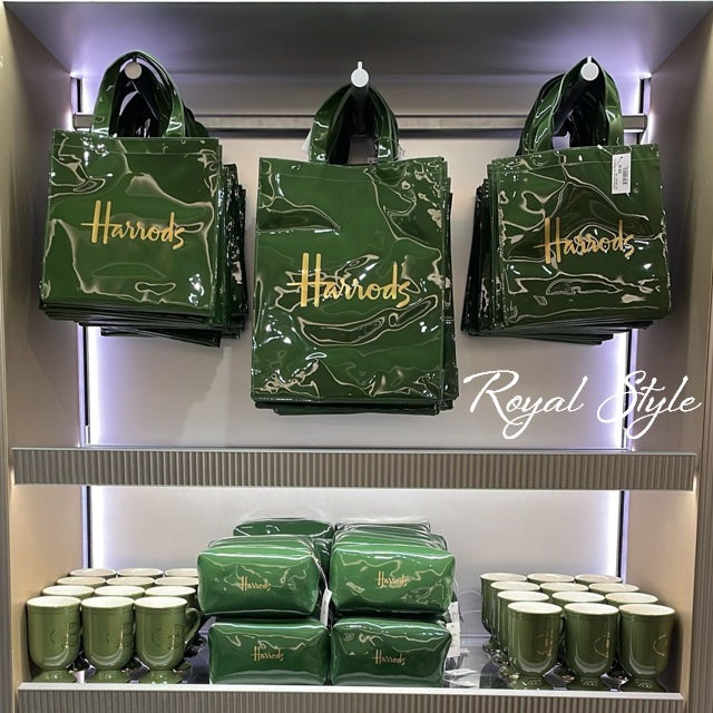 Harrods ハロッズ ゴールドロゴ x シグネチャー グリーン 圧倒的