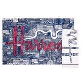 Harrods ハロッズ ピクチャー・フォント ロンドンがギュッと詰まった ロンドンあふれるデザイン & スタイリッシュなロゴ ティータオル キッチンクロス ふきん ディッシュクロス ２枚 セット
