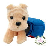 Harrods ハロッズ ユニオンジャック テディベア & ユニオンジャックのバッグに入ったパグ犬 かわいい ふかふか ぬいぐるみ  Union Jack Teddy bear & Pug