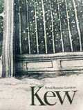 Kew 英国王立植物園 キューガーデン 雪の舞う冬の温室 Winter Palm House Lucille Clerc リサイクルコットン ショルダーバッグ ブックバッグ