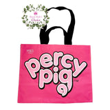 M&S マークス＆スペンサー パーシー パーシー・ピッグ キュートなピンクの子豚ちゃん 抗菌 耐重量12kg ラージ トートバッグ ＆ ショルダーバッグ 両方可 買い物バッグ エコバッグ Percy Pig