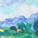 The National Gallery 英国 ナショナルギャラリー ゴッホ Wheatfield with Cypresses コンパクト 折りたたみ トートバッグ ハンドバッグ