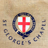 英国 Windsor Castle St. George's Chapel ウィンザー城 セントジョージ礼拝堂 ガーター勲章 ジュート ショッピングバッグ エコバッグ