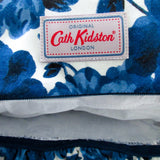 Cath Kidston キャスキッドソン ペオニー・ブロッサム ブルー フリル プレミアム ラージ クッション 英国製