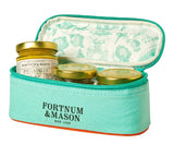 Fortnum & Mason フォートナム & メイソン ナイルの水色 取り外し可能な仕切り付き コンディメント ジャム チーズ フルーツ 保冷 ケース ハンドル付き ミニ バッグ