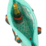 Fortnum & Mason フォートナム & メイソン ナイルの水色 ボトルホルダー付き 肩掛け可 保冷 トートバッグ クーラーバッグ ショルダーバッグ エコバッグ