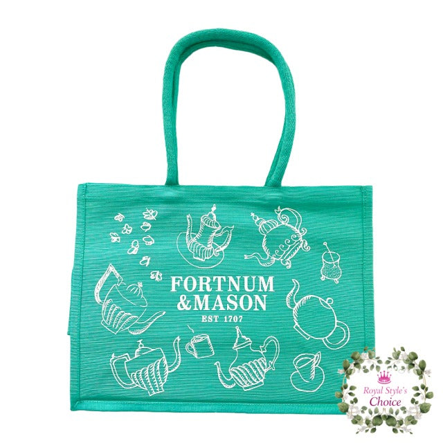 Fortnum & Mason フォートナム & メイソン プラスチックフリー ジュート & コットン ジューコ ナイルの水色 ティーポット